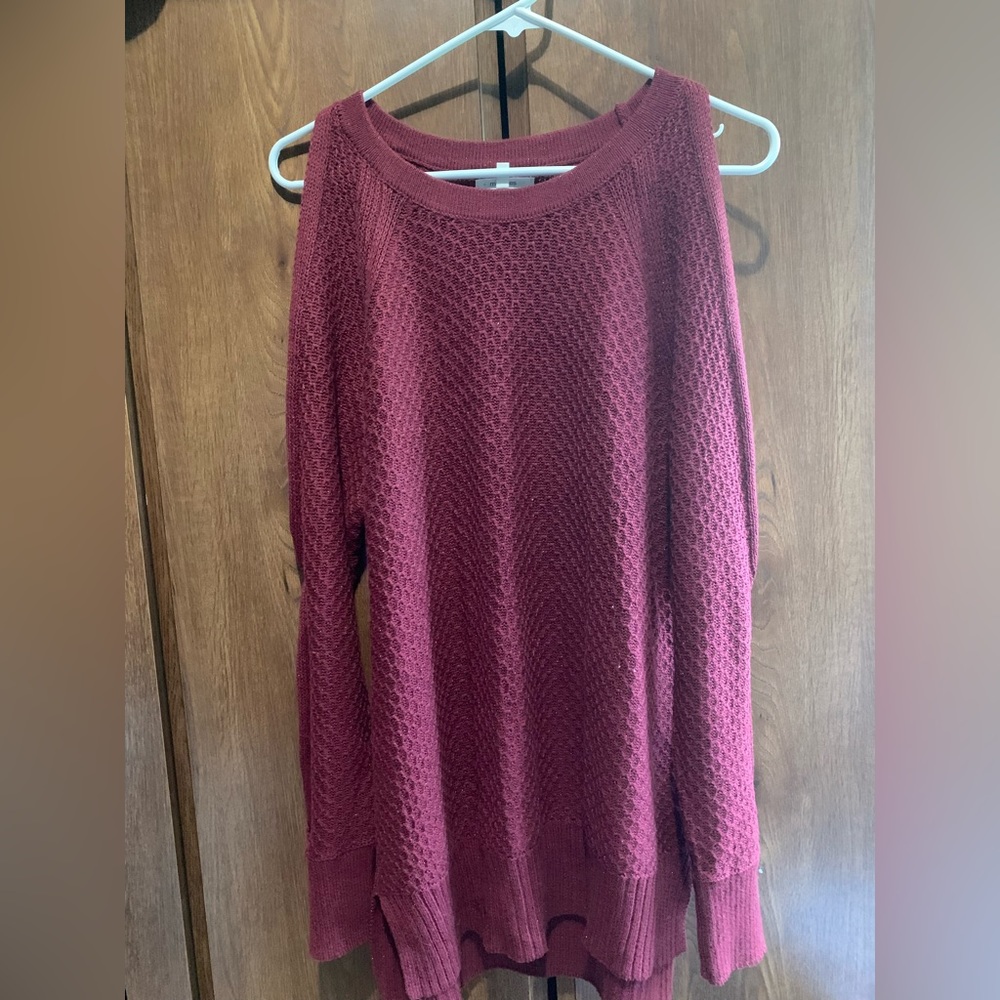 Maurices Maroon Large Sweater